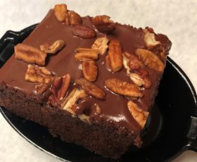 Texas Chocolate Brownie Cake