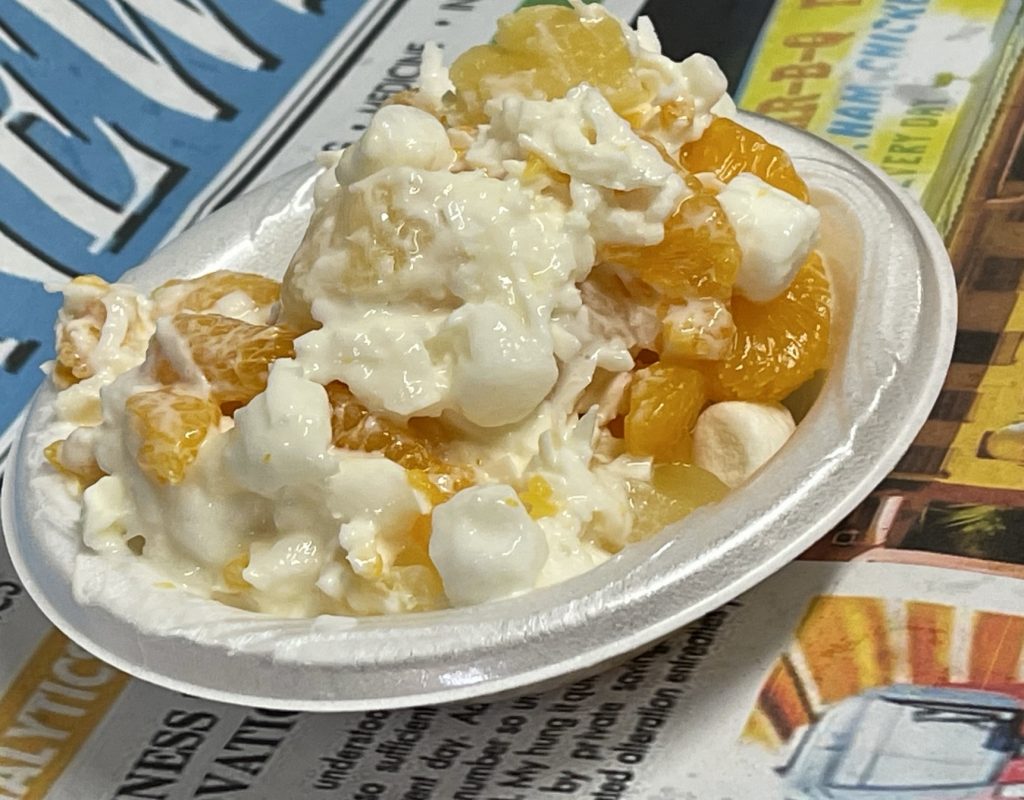 Ambrosia Fruit Salad Central Texas BBQ A Pearland Tradition Since 1969