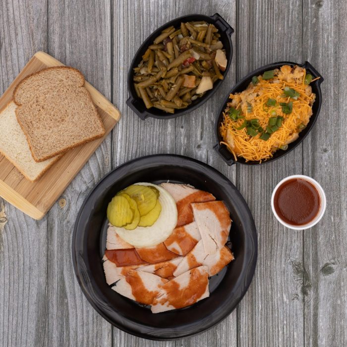 1 Meat Dinner Plate (Large Portion)